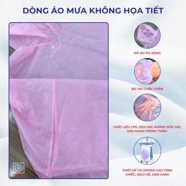 Áo Mưa S'BABY Tiện Lợi Dùng Nhiều Lần, Chống Nước, Nhỏ Gọn, Phù Hợp Du Lịch - 21.000₫