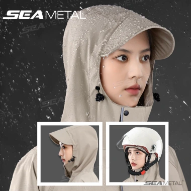 Áo mưa SEAMETAL dày cho người lớn - Bền, chống thấm, dùng cho xe máy, ô tô, nam nữ, giá chỉ 299.376 VND 3