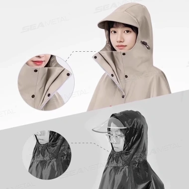 Áo mưa SEAMETAL dày cho người lớn - Bền, chống thấm, dùng cho xe máy, ô tô, nam nữ, giá chỉ 299.376 VND 4