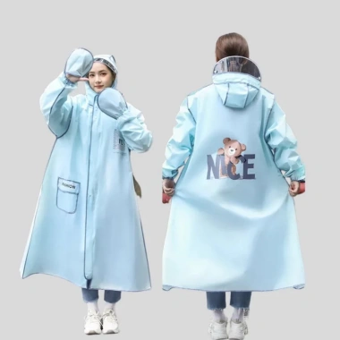 Áo Mưa SIEGIS Hình Gấu Cute Màu Đẹp, Kính Chắn Nước, Khóa Kéo 78.000₫