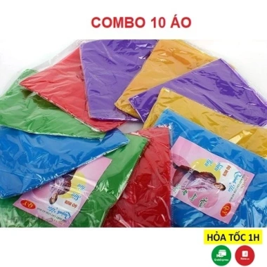 Áo mưa siêu bền, đủ màu, sỉ 10 chiếc chỉ 9.999đ – Giá rẻ vô địch, chất dai, dùng 1 lần