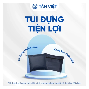 Áo mưa Tân Việt vải dù chống thấm, bền bỉ không rách – thích hợp đi làm, học, phượt