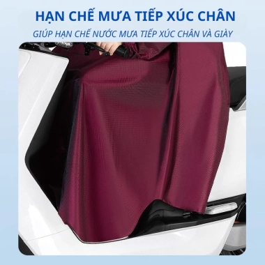 Áo mưa TOM&TOM cho xe máy kín người da cá cao cấp chống thấm siêu bền - 116k