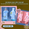 Áo mưa trẻ em 4-13 tuổi cao cấp, rộng đeo ba lô, tấm chắn an toàn cho bé 95.000đ 2