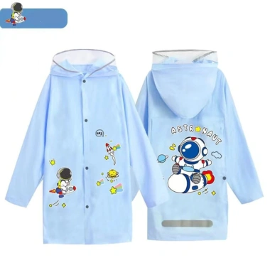 Áo mưa trẻ em 4-13 tuổi cao cấp, rộng đeo ba lô, tấm chắn an toàn cho bé 95.000đ