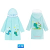 Áo mưa trẻ em 4-13 tuổi cao cấp, tấm chắn gọn, đeo balo, phản quang an toàn 9