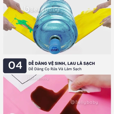Áo mưa trẻ em Belly Baby EVA an toàn, ngăn đựng balo, phù hợp bé trai & bé gái - Giá 189.000₫