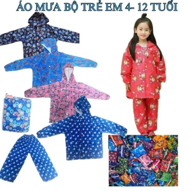 Áo Mưa Trẻ Em Cài Nút Hoạt Hình Dễ Thương, Chống Thấm, Ngăn Balo & Kính, 69.300đ 10 Áo Mưa Trẻ Em Cài Nút Hoạt Hình Dễ Thương, Chống Thấm, Ngăn Balo & Kính, 69.300đ 10