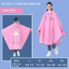Áo mưa trẻ em cánh dơi EVA không thấm, kính che mặt, khóa kéo, cute đi xe đạp AM03 - 139.799₫ 3