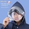 Áo mưa trẻ em cánh dơi EVA không thấm, kính che mặt, khóa kéo, cute đi xe đạp AM03 - 139.799₫ 5