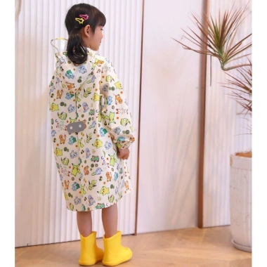 Áo mưa trẻ em dày chống mài mòn, ba lô không gian, poncho dài cho thanh thiếu niên - Giá 519k