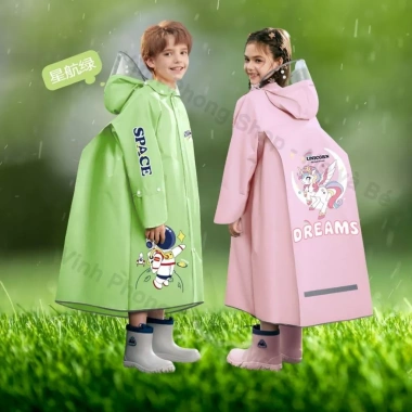 Áo Mưa Trẻ Em Đi Học Chống Thấm, Ngăn Balo, Mũ Trùm, Tay Phản Quang An Toàn – 188.000₫ 9 Áo Mưa Trẻ Em Đi Học Chống Thấm, Ngăn Balo, Mũ Trùm, Tay Phản Quang An Toàn – 188.000₫ 9