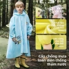 Áo mưa trẻ em hình khủng long có vành, phản quang, che balo, chống thấm toàn thân – Giá chỉ 356.383₫ 2