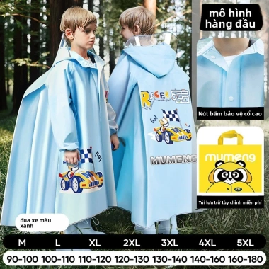 Áo mưa trẻ em hình khủng long có vành, phản quang, che balo, chống thấm toàn thân – Giá chỉ 356.383₫ 8 Áo mưa trẻ em hình khủng long có vành, phản quang, che balo, chống thấm toàn thân – Giá chỉ 356.383₫ 8