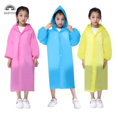 Áo mưa trẻ em không dùng một lần – Chống nước, du lịch, đi bộ đường dài, mới