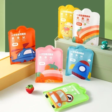 Áo mưa trẻ em không thấm nước nén chân không - Dụng cụ bền, tiện lợi, chỉ 26.568₫ 8