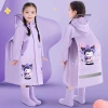 Áo mưa trẻ em Kuromi toàn thân chống thấm, khóa kéo bền, che balo tiện lợi, giá 312.485₫