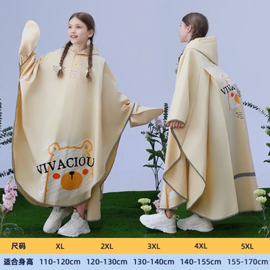 Áo mưa trẻ em OSEE đa năng có túi ba lô, thiết kế mũi xe đạp, phù hợp bé trai và bé gái tiểu học - trung học 10