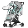 Áo mưa trong suốt 2.024 đa năng cho xe đẩy - Chống thấm, chắn gió lá, dây kéo mở 7
