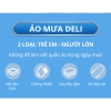 Áo Mưa Trong Suốt Deli DL553.010/011 - Chống Thấm Cao Cấp, Dáng Dài Thời Trang cho Người Lớn & Trẻ Em, 95.000 VND 2