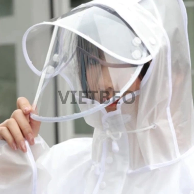 Áo Mưa Trong Suốt DIDOOGLT Dáng Dài Măng Tô Khoá Kéo Chống Thấm Cao Cấp 95k