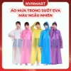 Áo Mưa Trong Suốt EVA Poncho Nam Nữ - Bảo Vệ Du Lịch, Đi Bộ Dài, Giá 34k