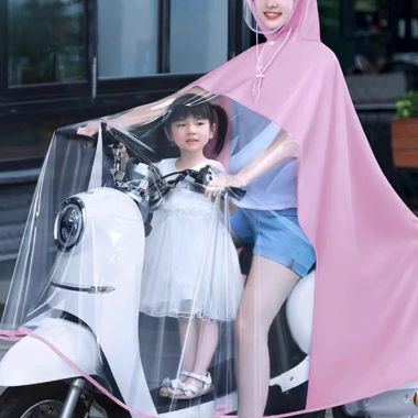 Áo mưa trong suốt Hàn Quốc dày, kèm kính che mắt thời trang cánh dơi 1+2 đầu – Giá 72.000