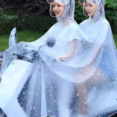 Áo mưa trong suốt Hàn Quốc dày, kèm kính che mắt thời trang cánh dơi 1+2 đầu – Giá 72.000