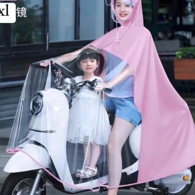 Áo mưa trong suốt Hàn Quốc dày, kèm kính che mắt thời trang cánh dơi 1+2 đầu – Giá 72.000