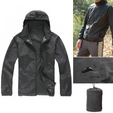 Áo mưa unisex chống thấm nước, chống gió, có hood - thích hợp xe đạp, du lịch, thể thao