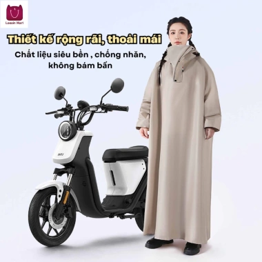Áo mưa vải Oxford bền, chống thấm, nhanh khô – An toàn khi đi xe máy, xe điện, giá chỉ 158.000₫