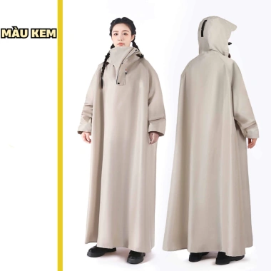 Áo mưa vải Oxford bền, chống thấm, nhanh khô – An toàn khi đi xe máy, xe điện, giá chỉ 158.000₫
