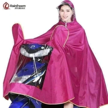 Áo mưa xe máy 1-2 người che phủ toàn thân kèm kính chắn mưa tiện lợi - Giá chỉ 79.000 VND