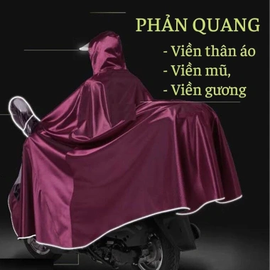 Áo mưa xe máy FEINITE phản quang, kính che mặt, tiện lợi - Hàng cao cấp 75.000₫