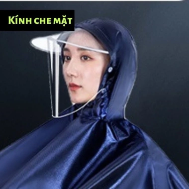 Áo mưa xe máy FEINITE phản quang, kính che mặt, tiện lợi - Hàng cao cấp 75.000₫