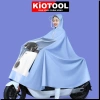 Áo mưa xe máy Kiotool vành đôi che chắn nước, dùng điện thoại dễ dàng – 119k 2