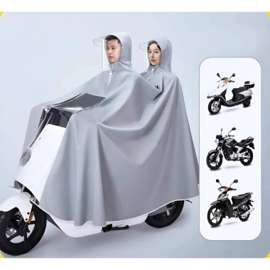 Áo mưa xe máy Kiotool vành đôi che chắn nước, dùng điện thoại dễ dàng – 119k