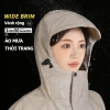 Áo mưa xe máy siêu bền, chống thấm nước, thời trang liền khối - 138.352 VND 2