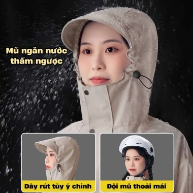 Áo mưa xe máy siêu bền, chống thấm nước, thời trang liền khối - 138.352 VND 3 Áo mưa xe máy siêu bền, chống thấm nước, thời trang liền khối - 138.352 VND 3