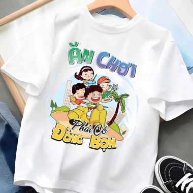 Áo nhóm đi biển unisex cotton mát mịn, form vừa người, giá ưu đãi 59k cho bạn thân