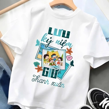 Áo nhóm đi biển unisex cotton mát mịn, form vừa người, giá ưu đãi 59k cho bạn thân