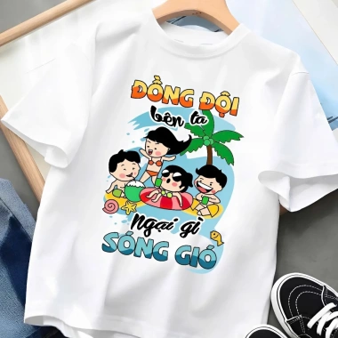 Áo nhóm đi biển unisex cotton mát mịn, form vừa người, giá ưu đãi 59k cho bạn thân 6 Áo nhóm đi biển unisex cotton mát mịn, form vừa người, giá ưu đãi 59k cho bạn thân 6