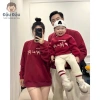 Áo nỉ đỏ Tết cho bố mẹ và bé - Chất nỉ dày dặn, không phai xù, giảm còn 69.000đ 8