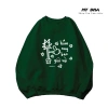 Áo nỉ sweater cặp đôi nam nữ Tết 2.026 – Đỏ xanh trắng đen, dài tay, form rộng oversize, chất dày, giá chỉ 184,960 VND 2