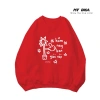 Áo nỉ sweater cặp đôi nam nữ Tết 2.026 – Đỏ xanh trắng đen, dài tay, form rộng oversize, chất dày, giá chỉ 184,960 VND 4