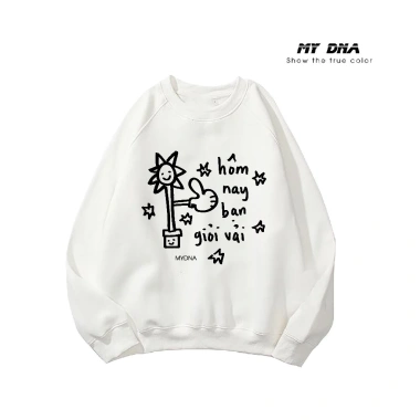 Áo nỉ sweater cặp đôi nam nữ Tết 2.026 – Đỏ xanh trắng đen, dài tay, form rộng oversize, chất dày, giá chỉ 184,960 VND 5