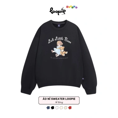 Áo Nỉ Sweater Loopie Club BST336 Hình Loli Cute, Chất Lông Cào, Form Rộng, Giá 85k 10 Áo Nỉ Sweater Loopie Club BST336 Hình Loli Cute, Chất Lông Cào, Form Rộng, Giá 85k 10