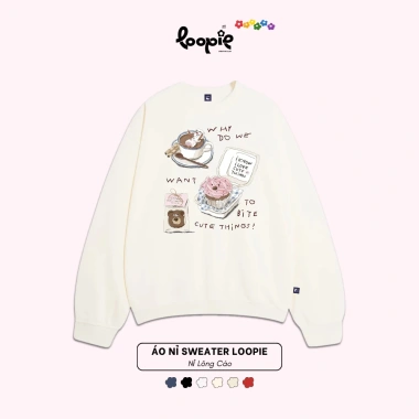 Áo Nỉ Sweater LOOPIE POP LP380 Why Do Me Form Rộng Y2K Cute - Sẵn Hàng Tết 2.026 Giá 145k 10 Áo Nỉ Sweater LOOPIE POP LP380 Why Do Me Form Rộng Y2K Cute - Sẵn Hàng Tết 2.026 Giá 145k 10