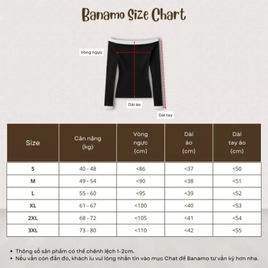 Áo nữ BIGSIZE Banamo Fashion trễ vai dài tay phối viền quyến rũ Giá 139.000₫