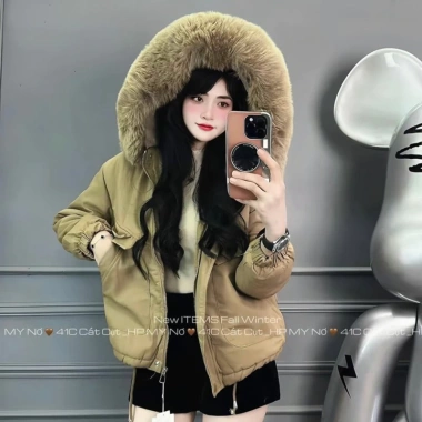 Áo Parka Kaki Ngắn Lót Lông Quảng Châu Loại 1 Siêu Ấm 2.025 379,100 VND